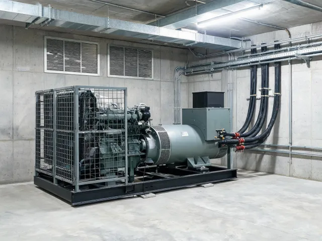 Industrial diesel generator set