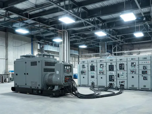 Manufacturing plant utility area