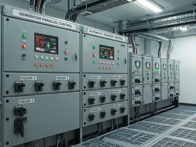 Generator control and transfer equipment